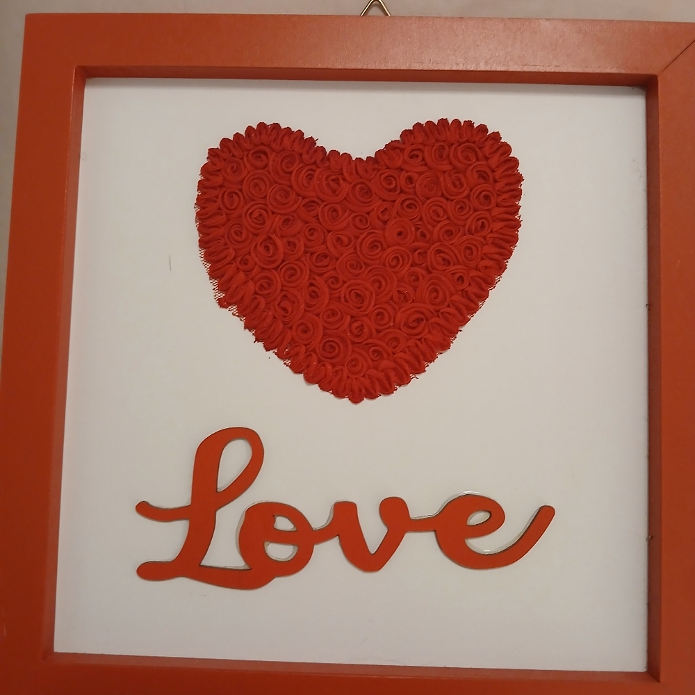 Red Heart Love Wall Art